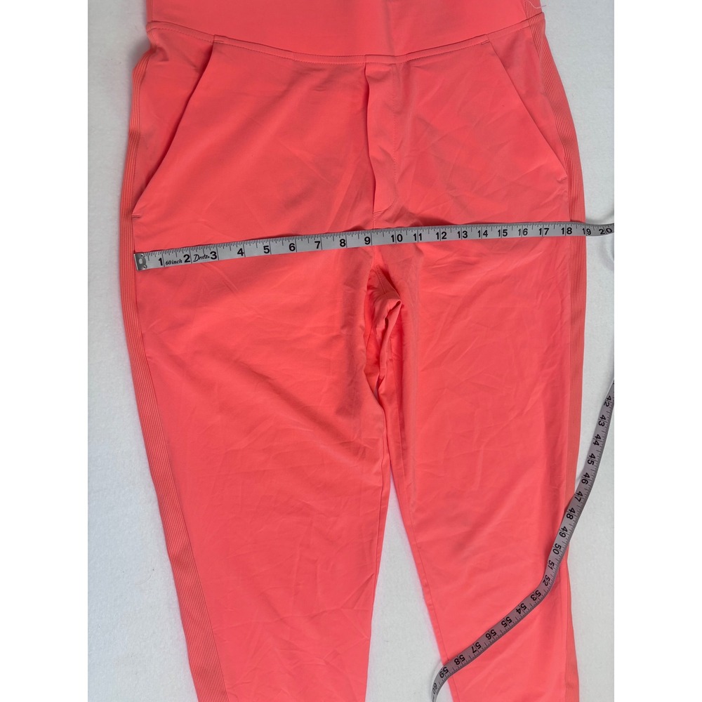 Athleta Brooklyn Ankle Pants Sunset Glow Coral Travel Trousers Size 8 NWOT - Picture 7 of 13